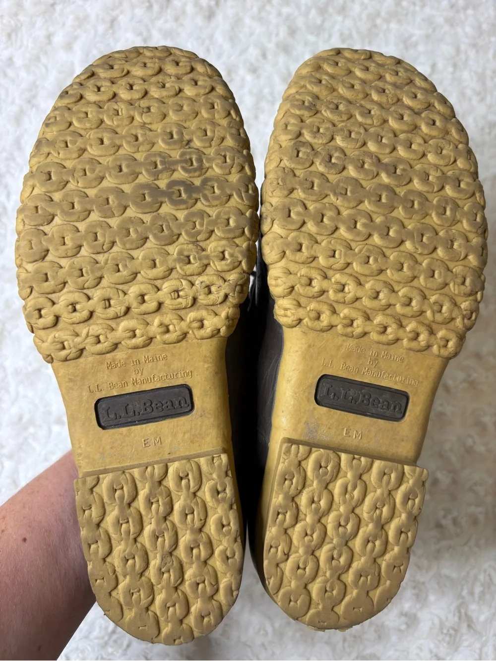 L.L. Bean Sherpa Lined Rubber Mocs Duck Boot Women’s 8